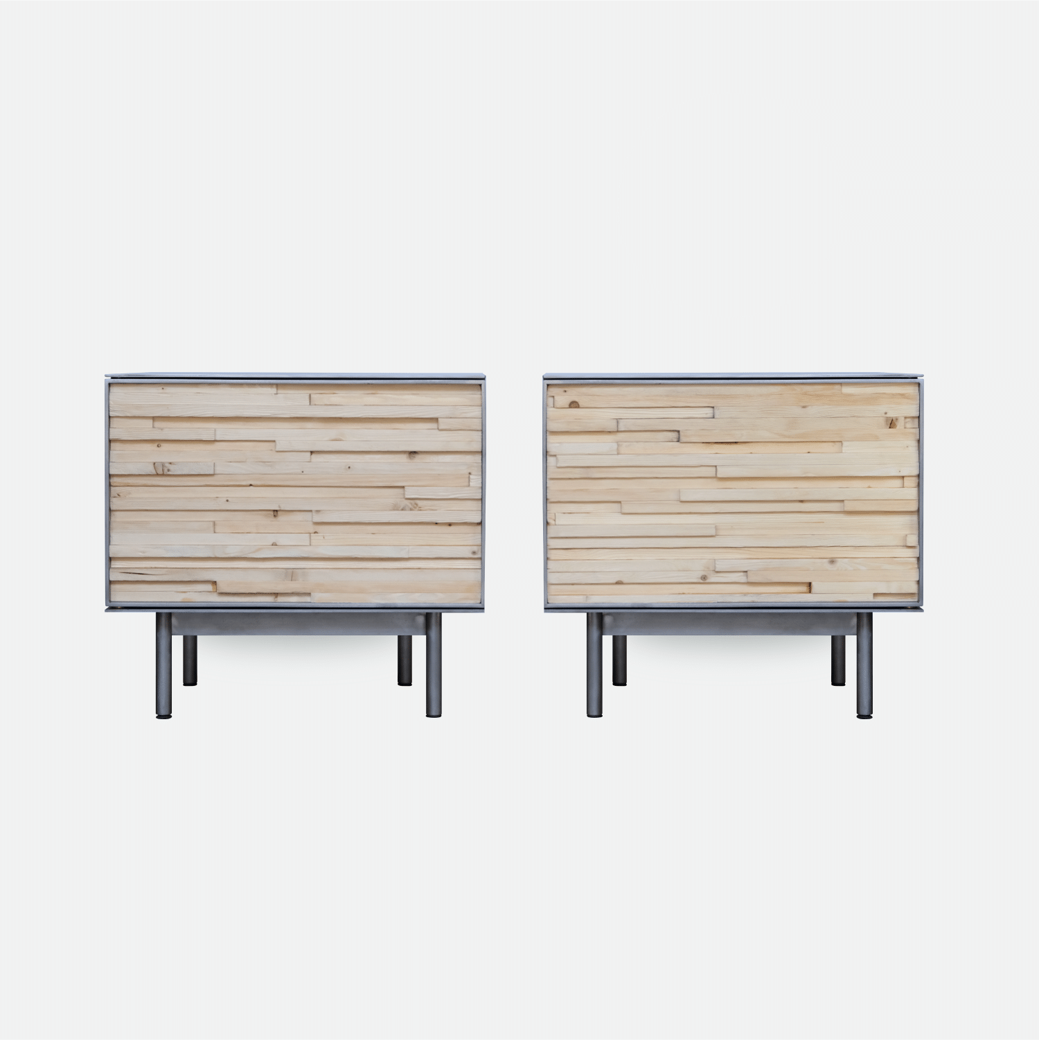 product page square_Pair of Stainless Steel Nightstands-