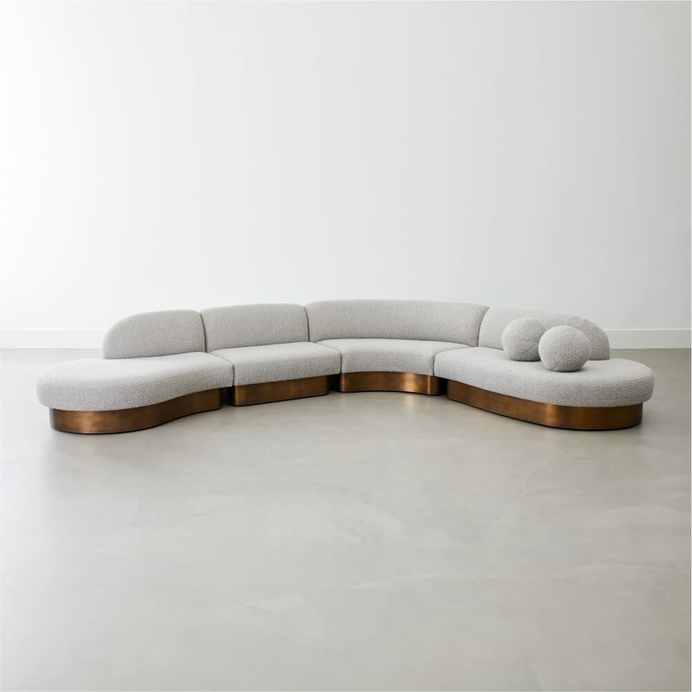 Coup Studio Seating_Biomorphic Sectional – 4 Piece
