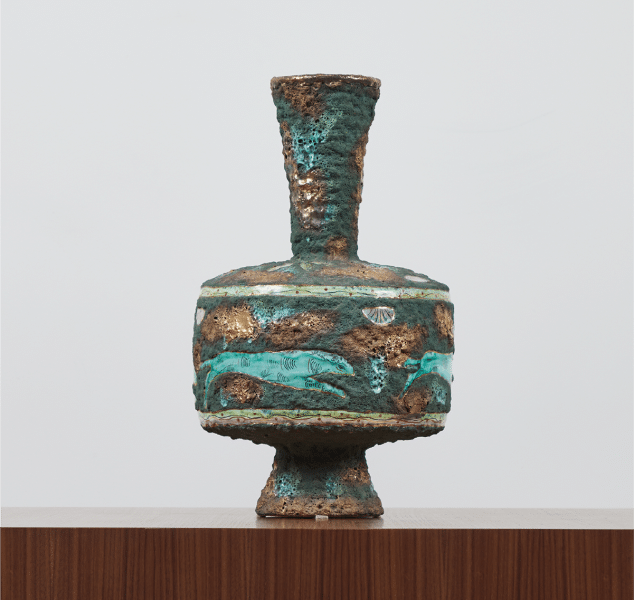 Ceramic Vase with Sea Motif